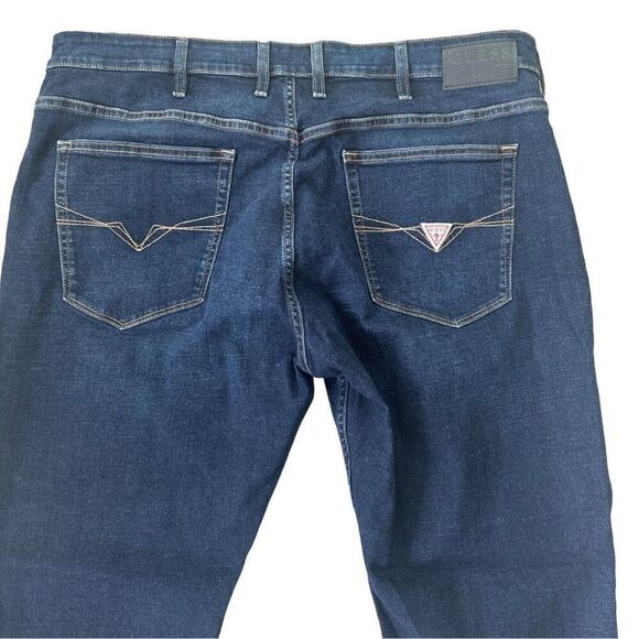 Guess Dark Blue Slim Straight Size 40/30 - Picture 8 of 10